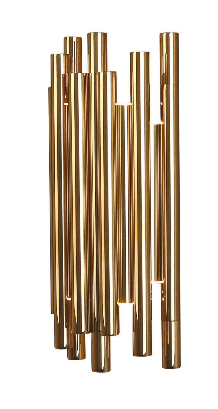 ORGANIC W0187D Wandleuchte LED, Korpus: Gold, Lampenschirm: Acrylglas