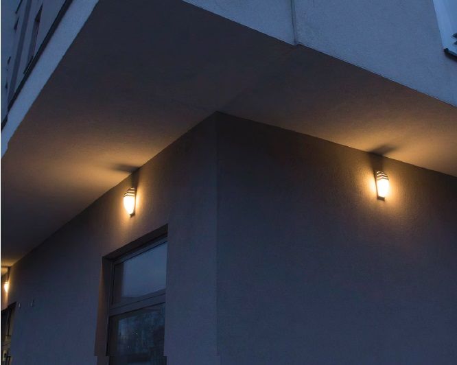 CITY 1836 BL Wandleuchte außen, Korpus: Schwarz