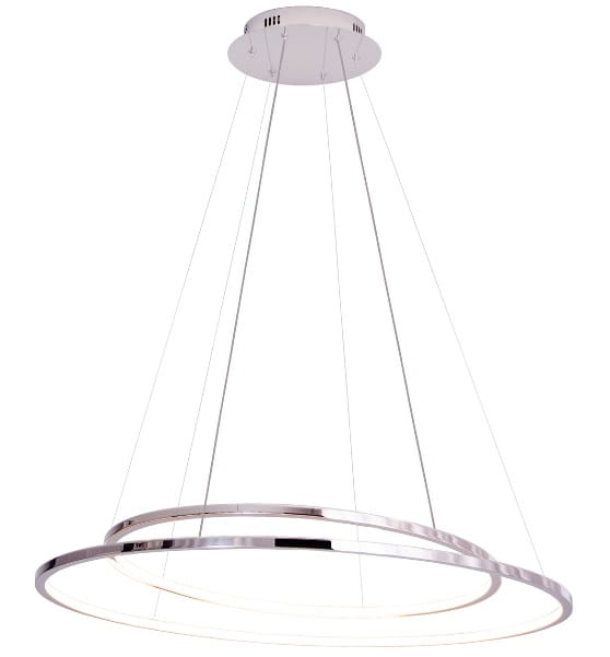 QUEEN CR II P0375D Pendelleuchte LED, Korpus: Chrom, Lampenschirm: Acrylglas