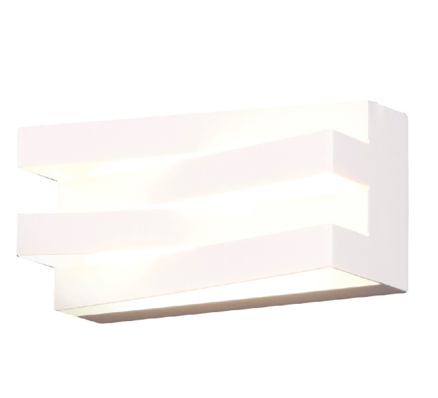 ARAXA W0177 Wandleuchte LED, Korpus: Weiß, Lampenschirm: Acrylglas