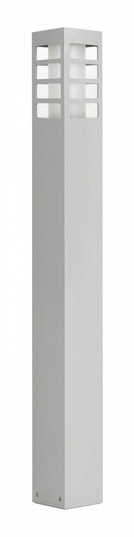 RADO III 1 AL Sockelleuchte außen, Korpus: Silber