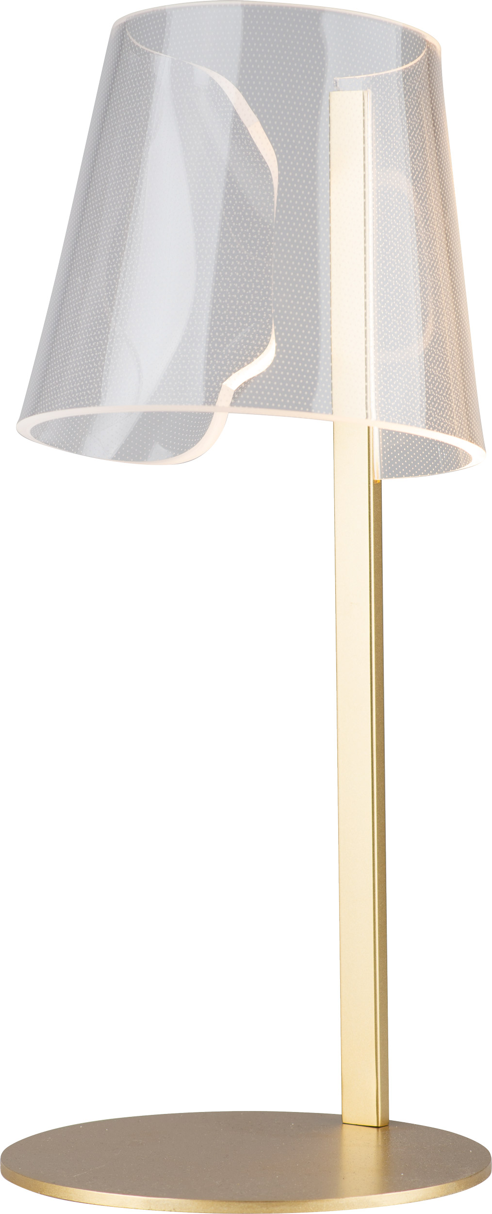 SEDA T0040 Schreibtisch- und Tischleuchte LED, Korpus: Gold, Lampenschirm: Acrylglas