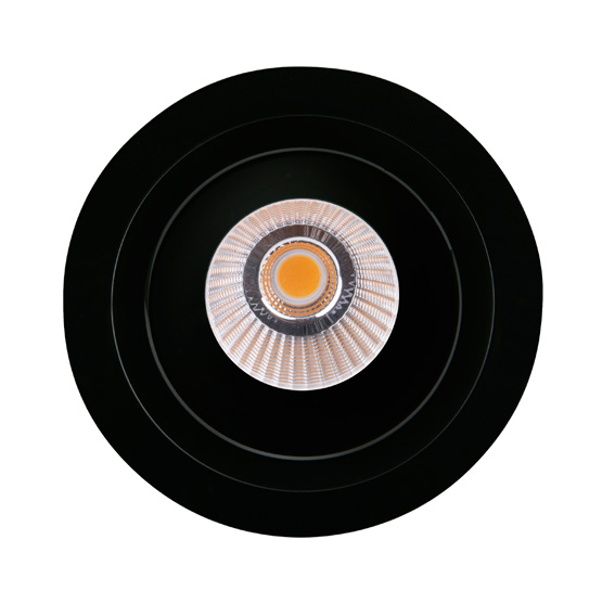 HIDEN H0110 Einbaustrahler LED, Ø:9,5 cm, Korpus: Schwarz
