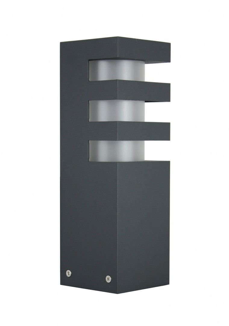 RADO 3 DG Sockelleuchte außen, Korpus: Dunkelgrau