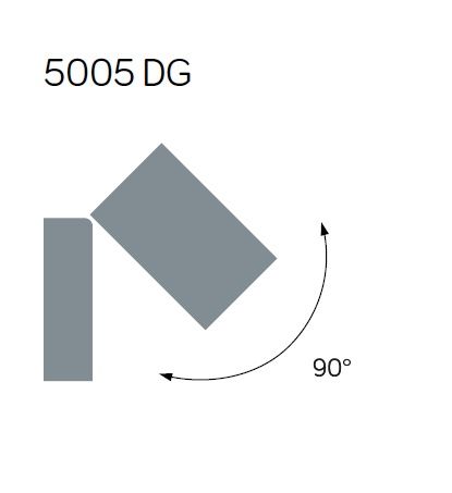 MINI 5005 DG Wandleuchte außen, Korpus: Dunkelgrau