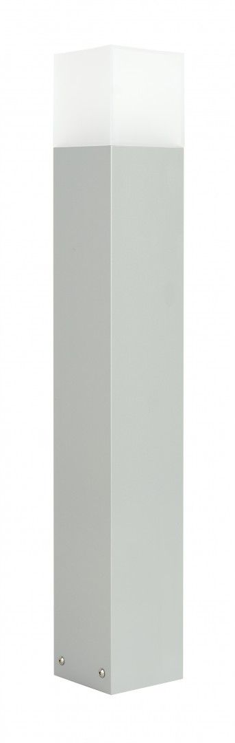 CUBE CB-MAX 700 AL Sockelleuchte außen, Korpus: Silber