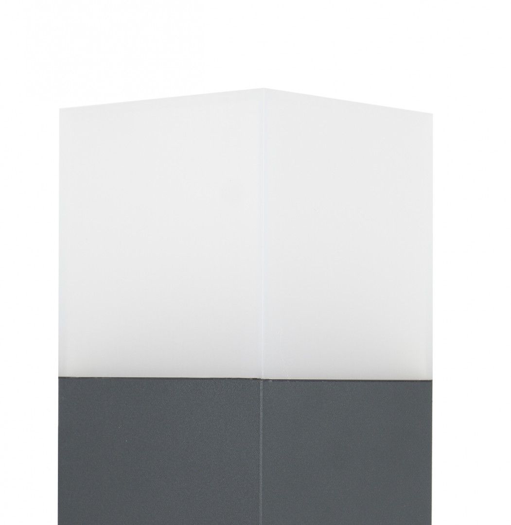 CUBE CB-MAX 1000 DG Sockelleuchte außen, Korpus: Dunkelgrau