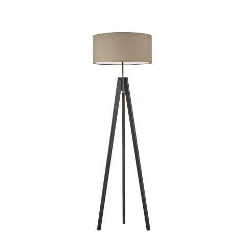 HAITI Stehlampe 1-flammig, Korpus: Ebenholz