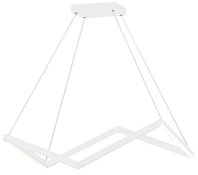 ORIGAMI P0364 Pendelleuchte LED, Korpus: Weiß, Lampenschirm: Acrylglas